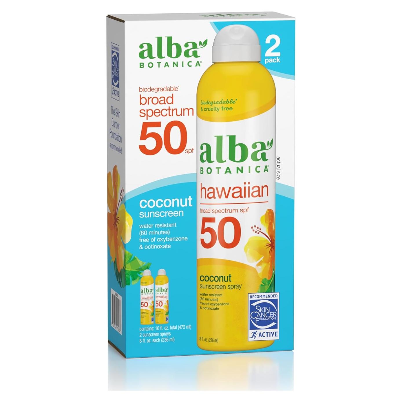 Protector Solar Spray Alba Botanica SPF 50 Biodegradable 473 ml