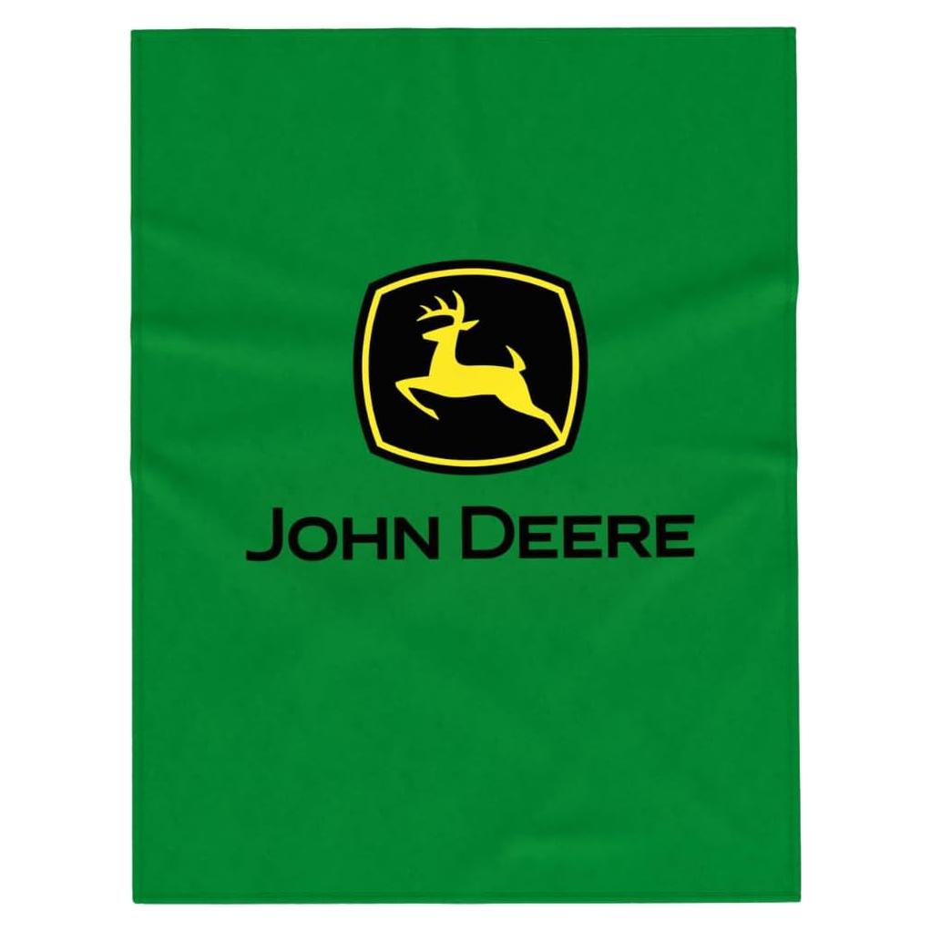 Manta John Deere Franco 116x152 cm Suave y Acogedora