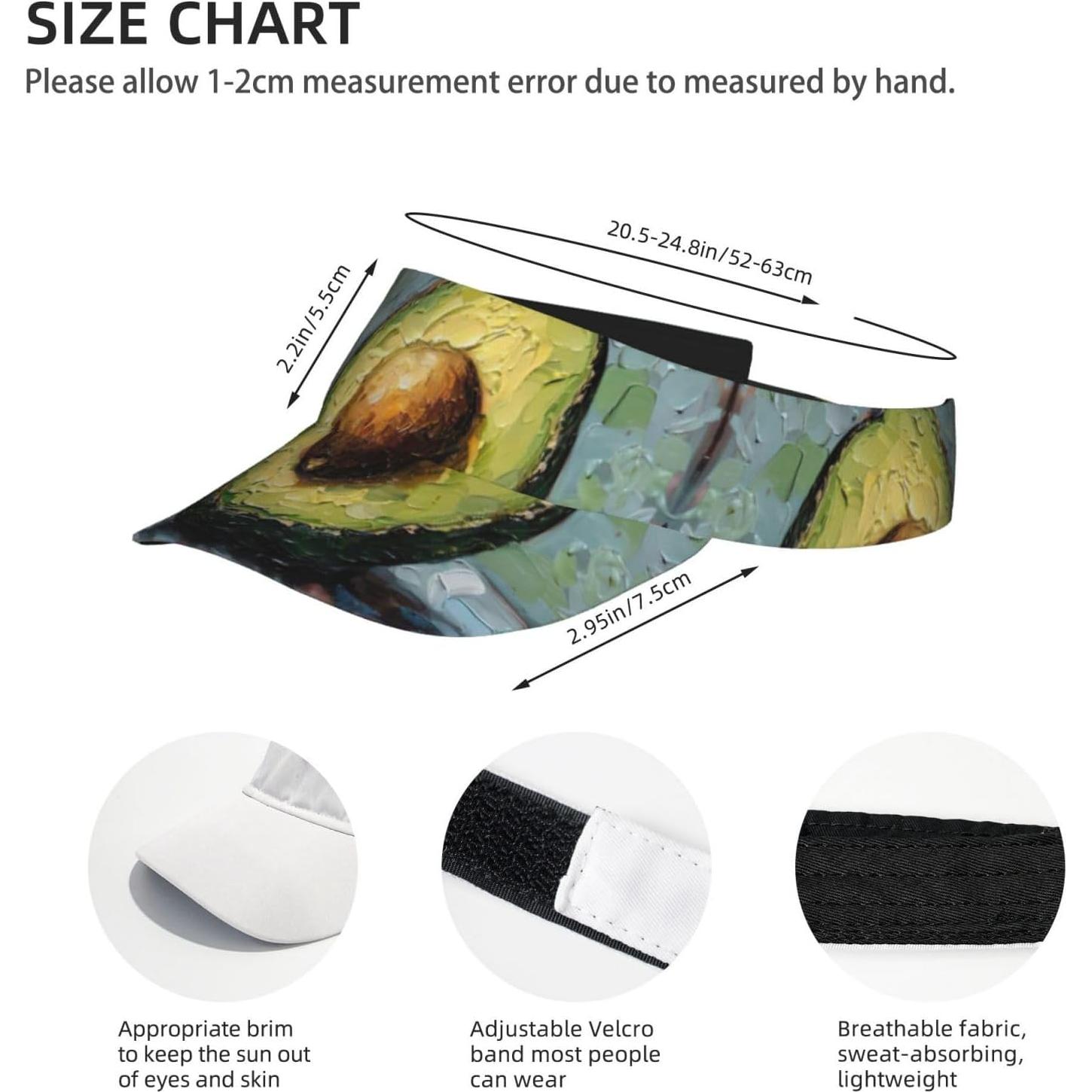 Gorra Visera Unisex Cattpa Estampado Aguacate Playa 52-63 cm