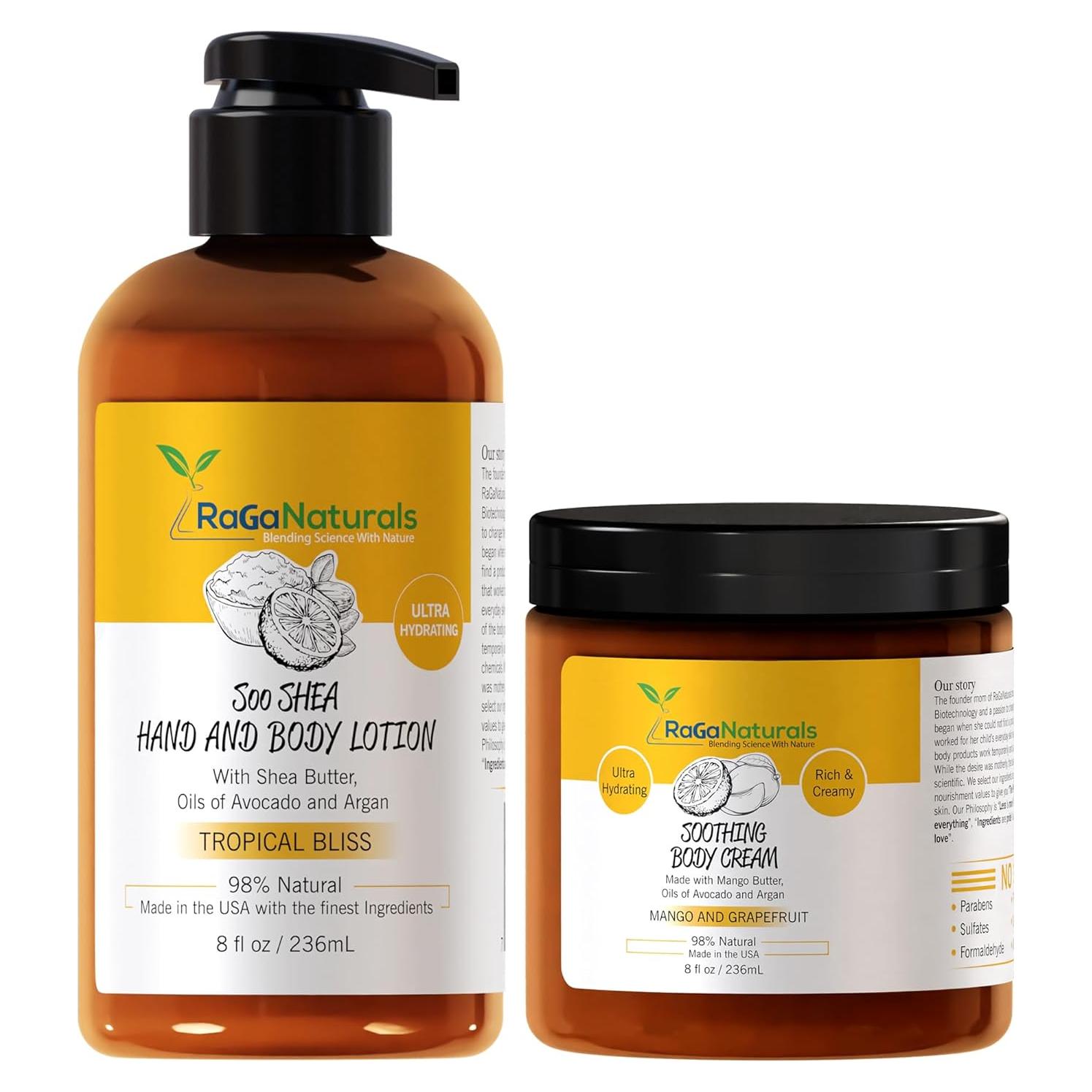 Crema Corporal Hidratante RaGaNaturals Tropical Bliss 236 ml