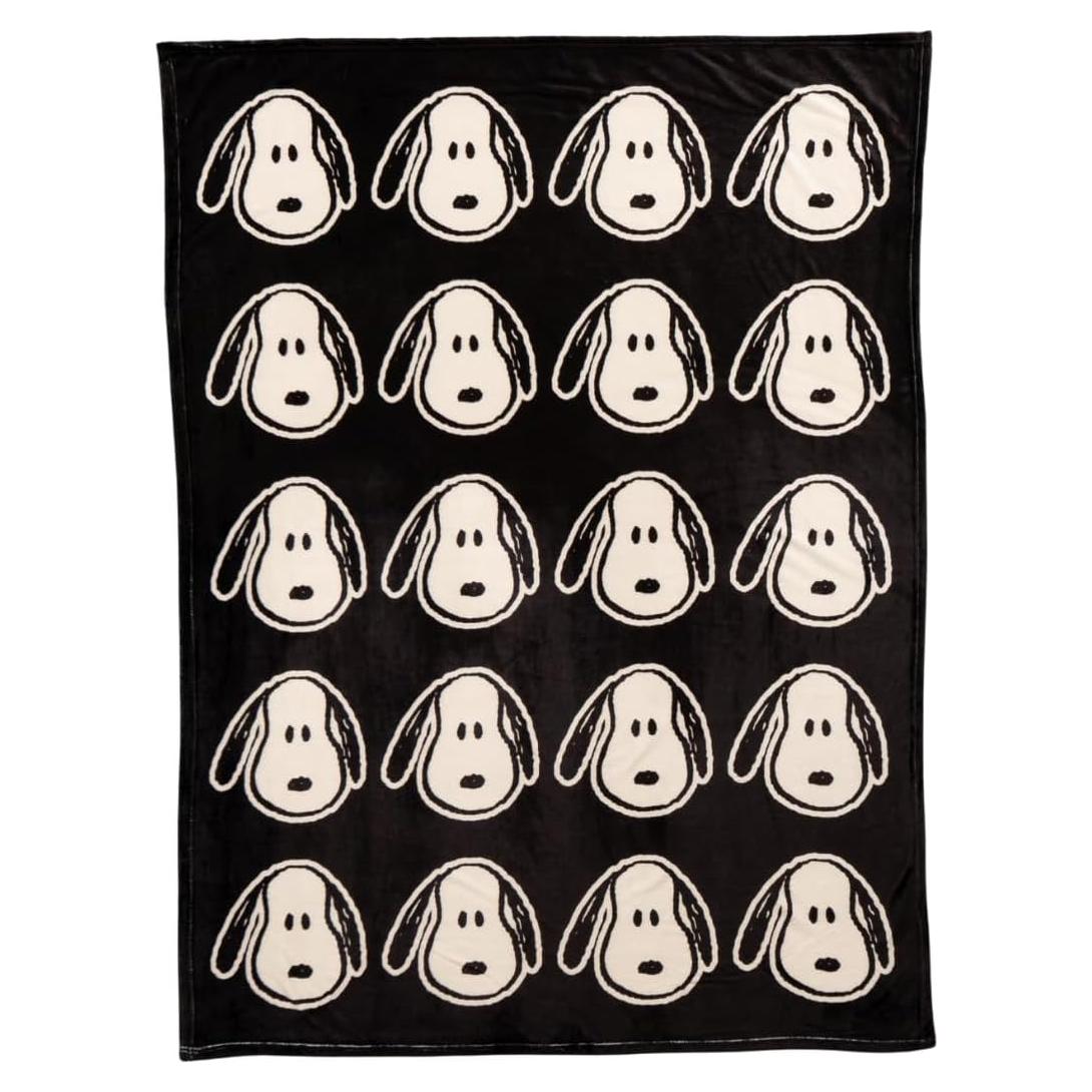 Manta Franco Peanuts Snoopy 116x152 cm Suave y Acogedora