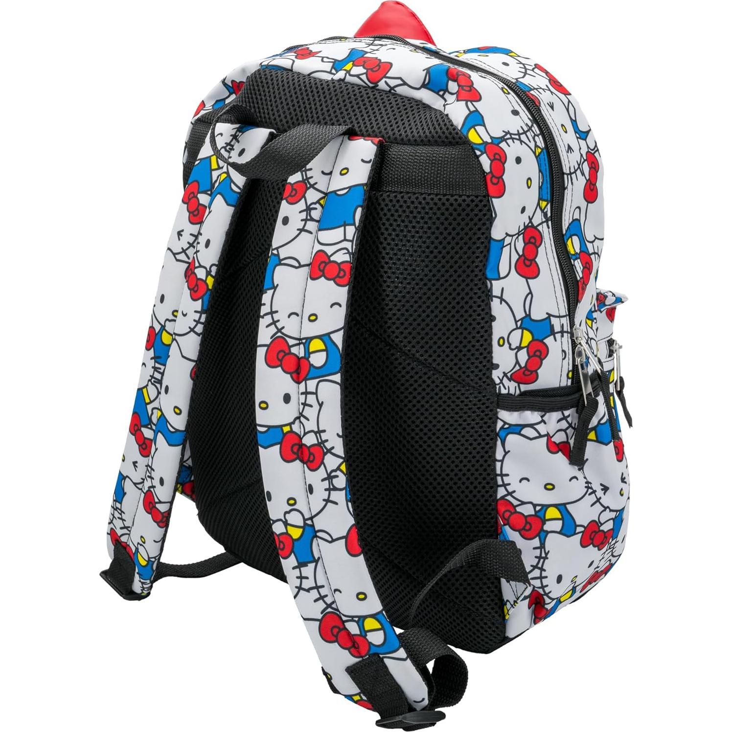 Mochila Hello Kitty 16" (40,6 cm) Kawaii con moño 3D