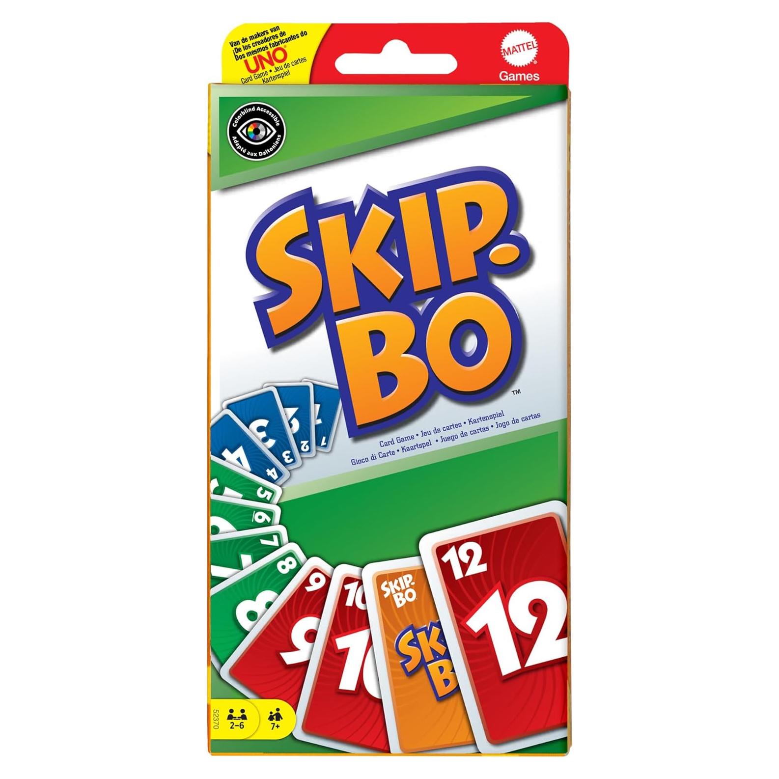 Juego de cartas Skip-BO Mattel para 7 años o más - Exhibición