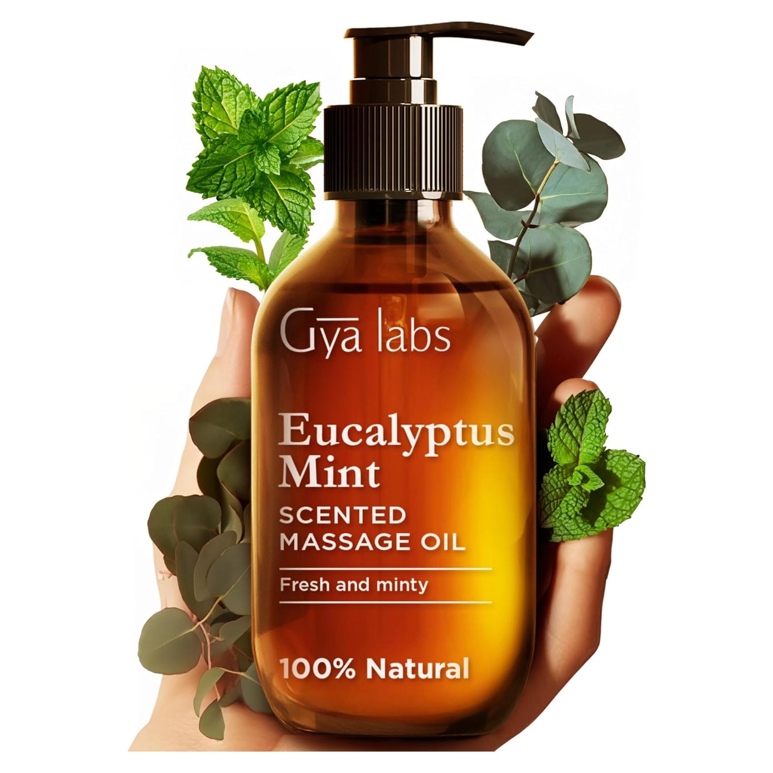 Aceite de Masaje Eucalipto y Menta Gya Labs 200 ml Natural