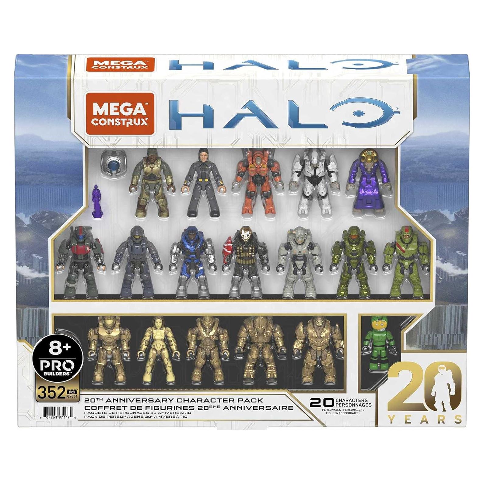 Mega Construx Halo Set 20 Aniversario 20 Figuras 352 Piezas