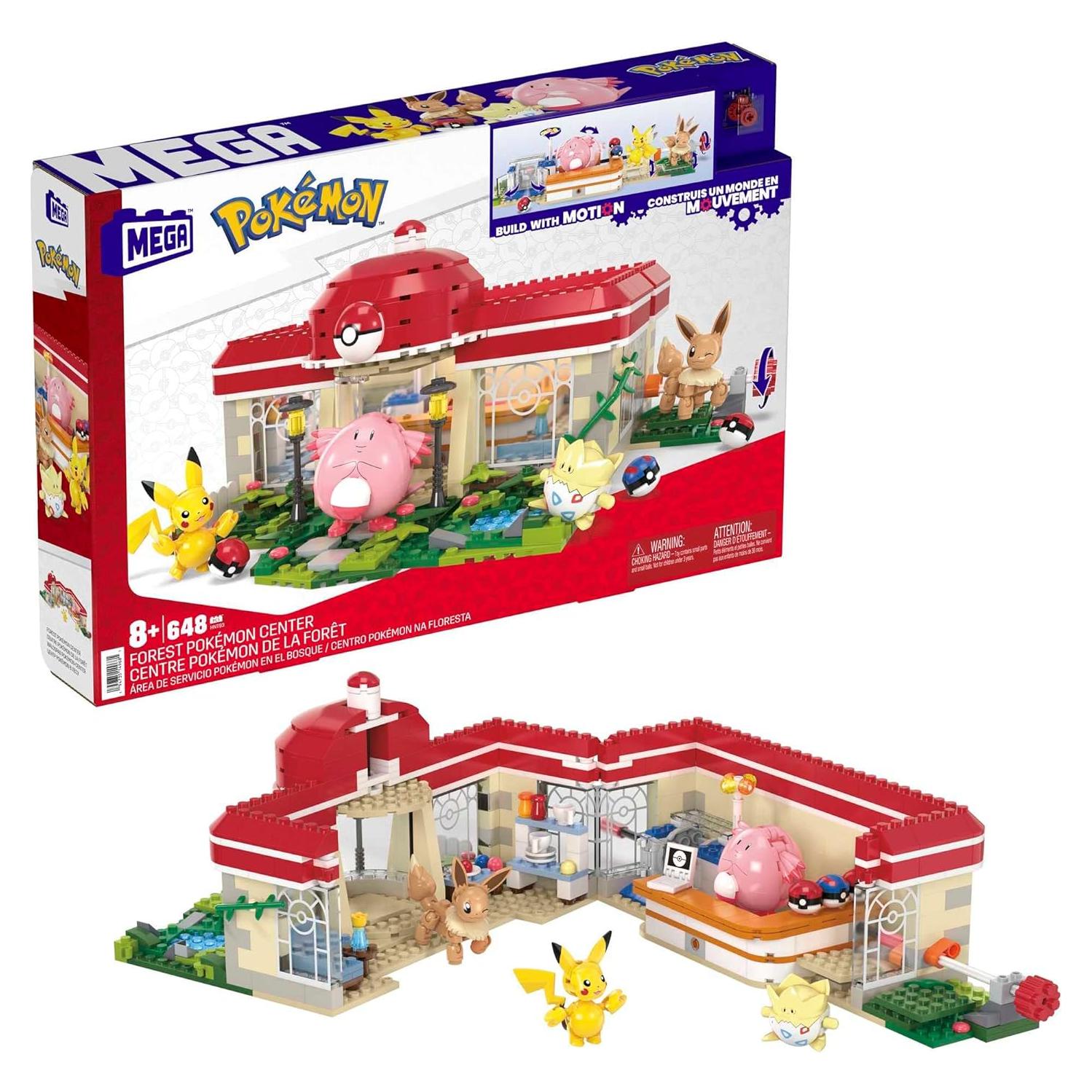 Set de Construcción Pokémon Mattel Centro Pokémon 648 Piezas