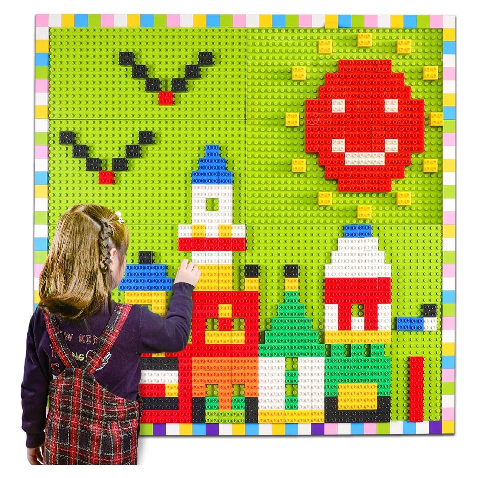 Bloques de Construcción Burgkidz - 8 Placas Base Verdes