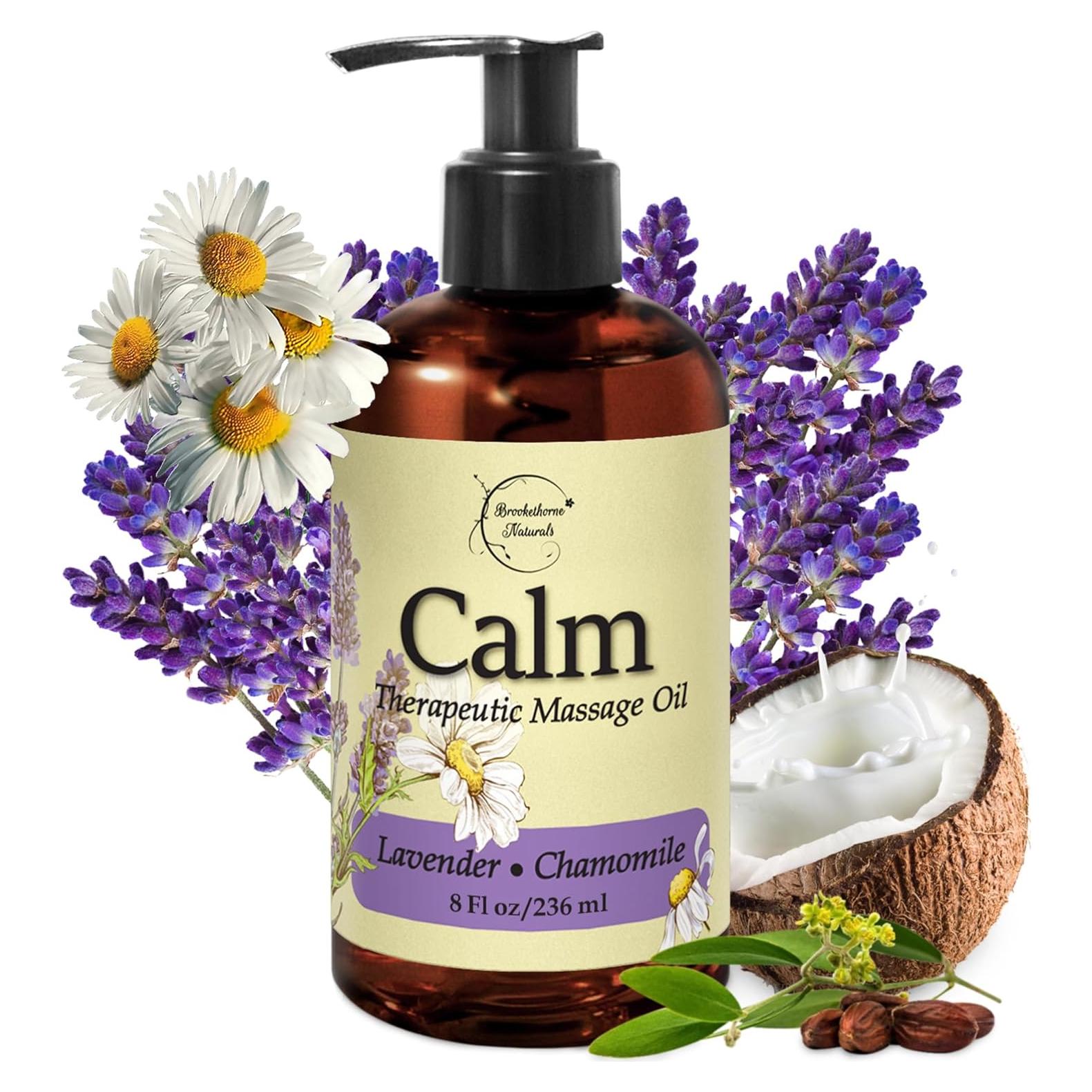 Aceite de Masaje Calmante Brookethorne 280g - Lavanda y Manzanilla