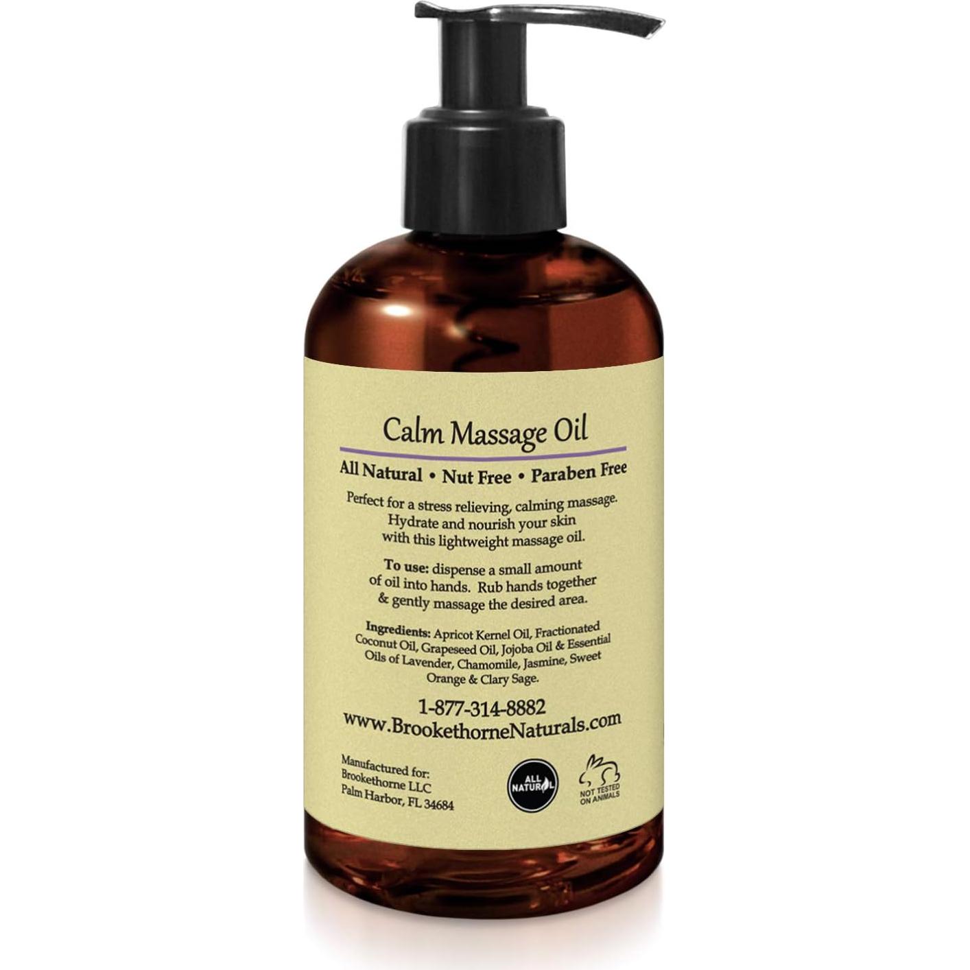 Aceite de Masaje Calmante Brookethorne 280g - Lavanda y Manzanilla