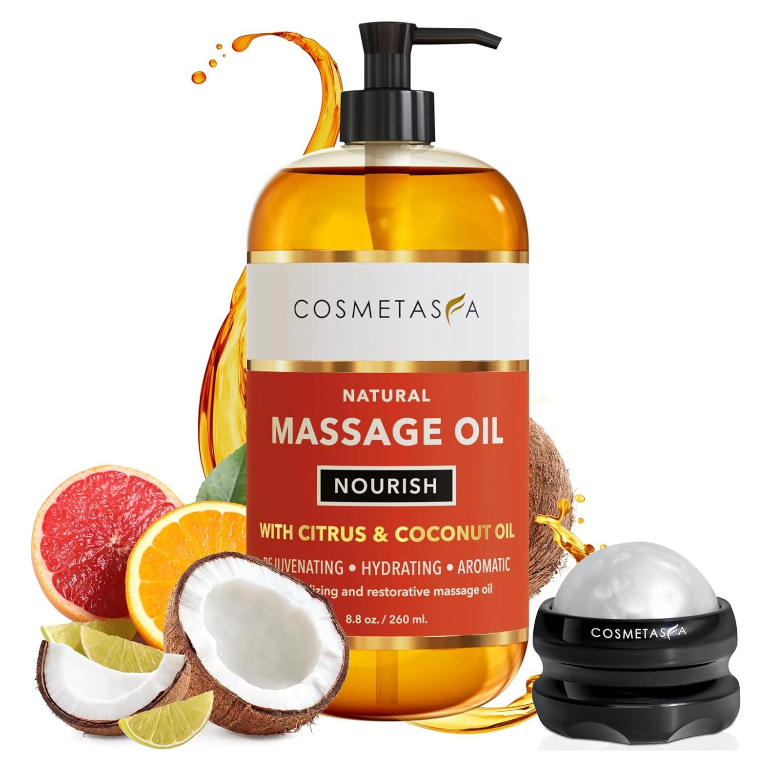 Aceite de Masaje Nutritivo Cosmetasa con Rodillo 408 g