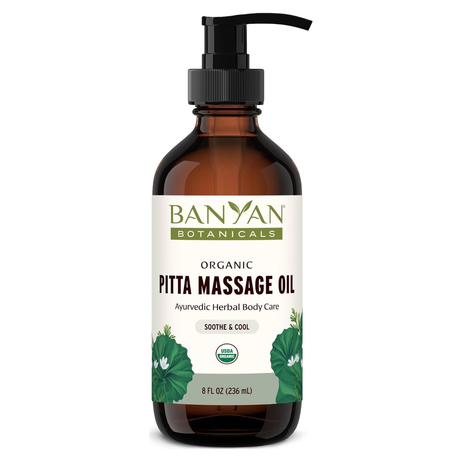 Aceite de Masaje Pitta Banyan Botanicals 236.6 ml Orgánico