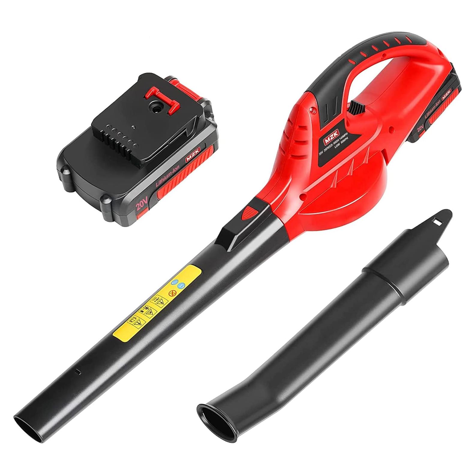 Soplador de Hojas MZK Inalámbrico 20V 2.18kg 140km/h