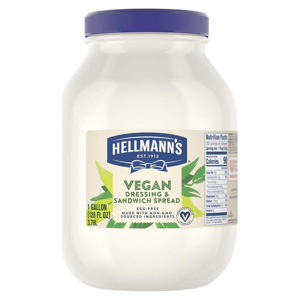 Mayonesa Vegana Hellmann's 3.78L Sin Gluten y Sin Colesterol
