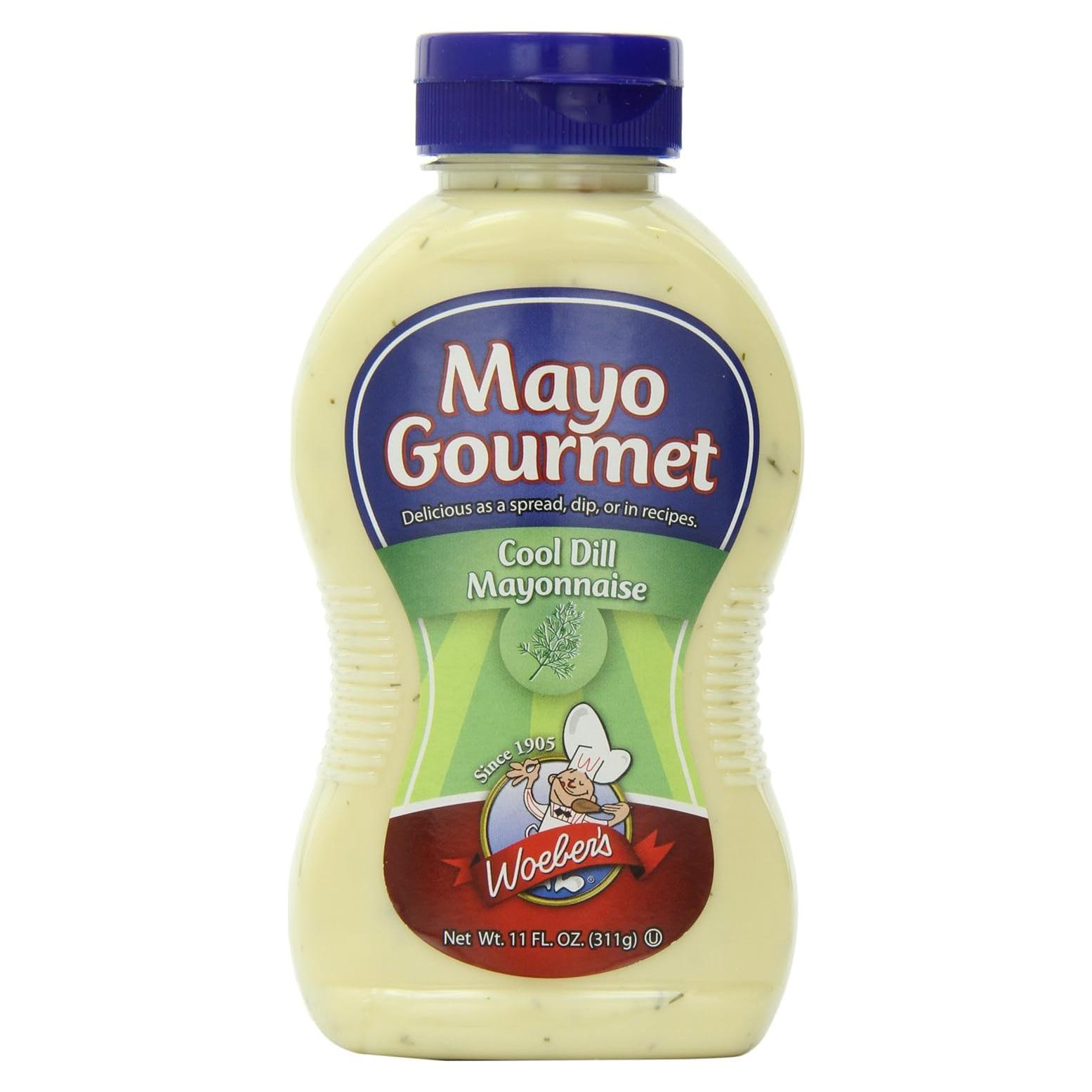 Mayonesa Gourmet Woeber's Cool Dill 311 g - Untar para Sándwiches