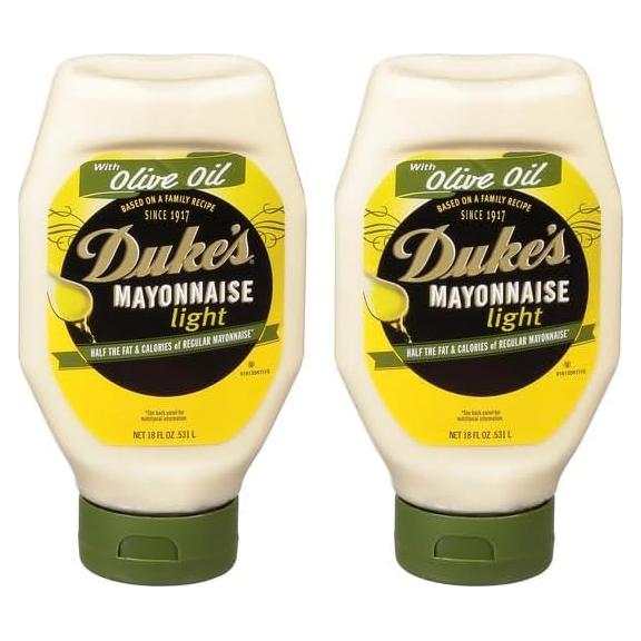 Mayonesa Duke's Light con Aceite de Oliva 532 ml - Paquete de 2
