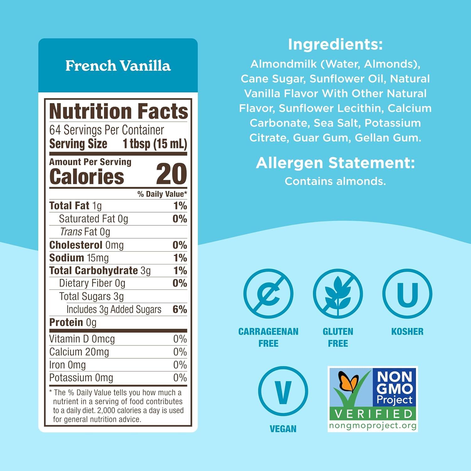 Crema de Café de Almendra Califia Farms Vainilla 192 Oz