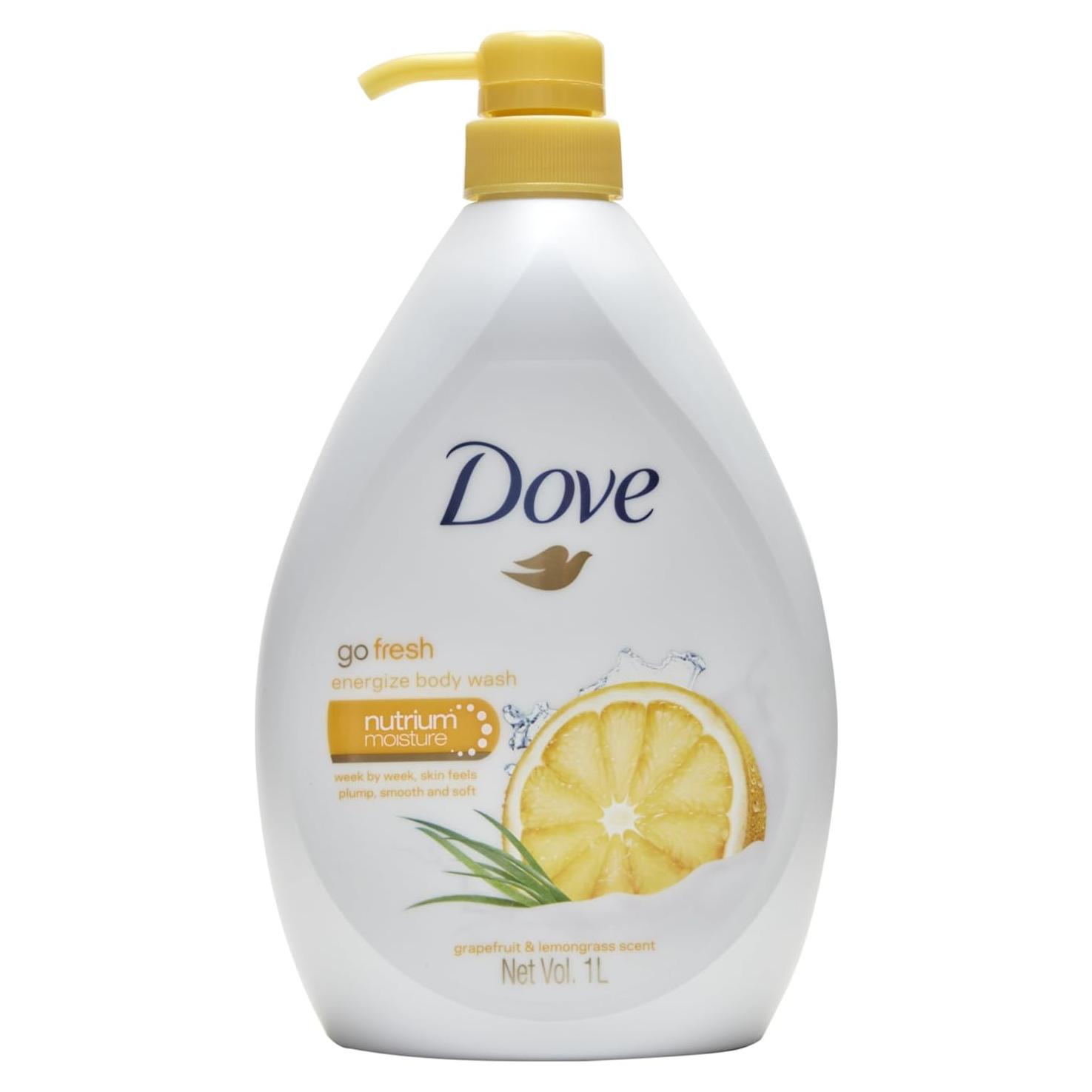 Gel de Ducha Dove Go Fresh Energize 1L Pomelo y Limón