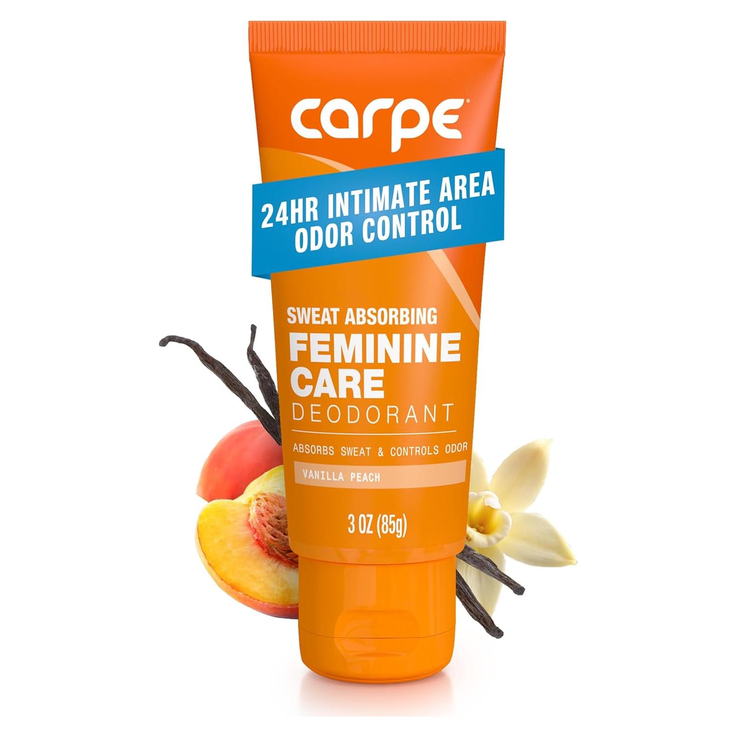 Desodorante Íntimo Carpe para Mujeres 100g pH Equilibrado Durazno