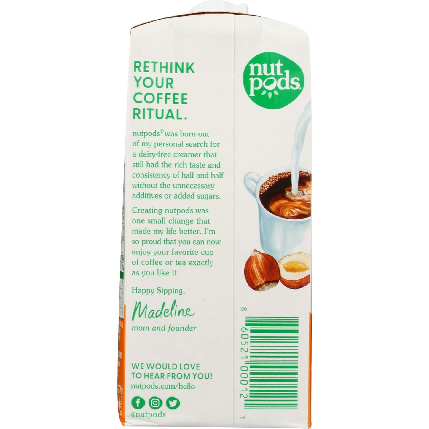 Crema a Base de Lácteos Nut Pods Avellana 330 ml