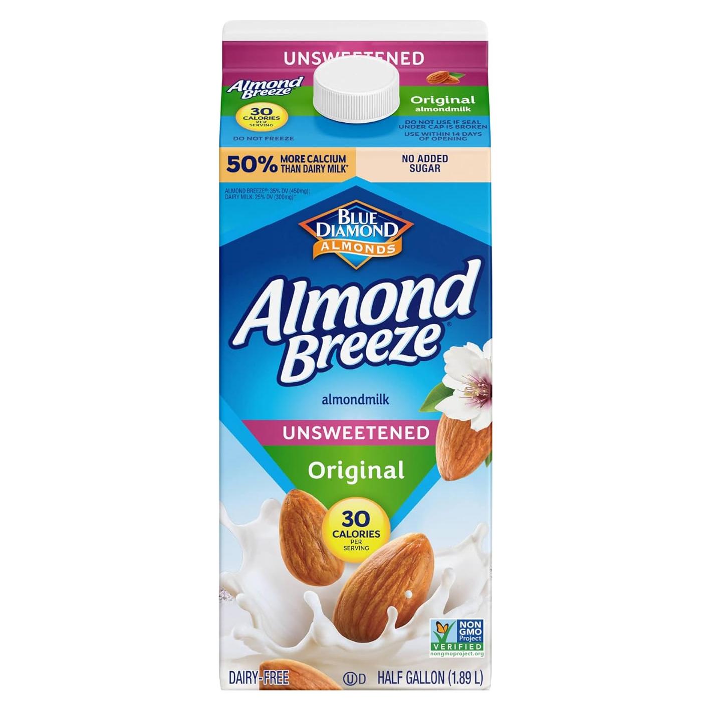 Leche de Almendra Original Almond Breeze 1.89 L Sin Azúcar