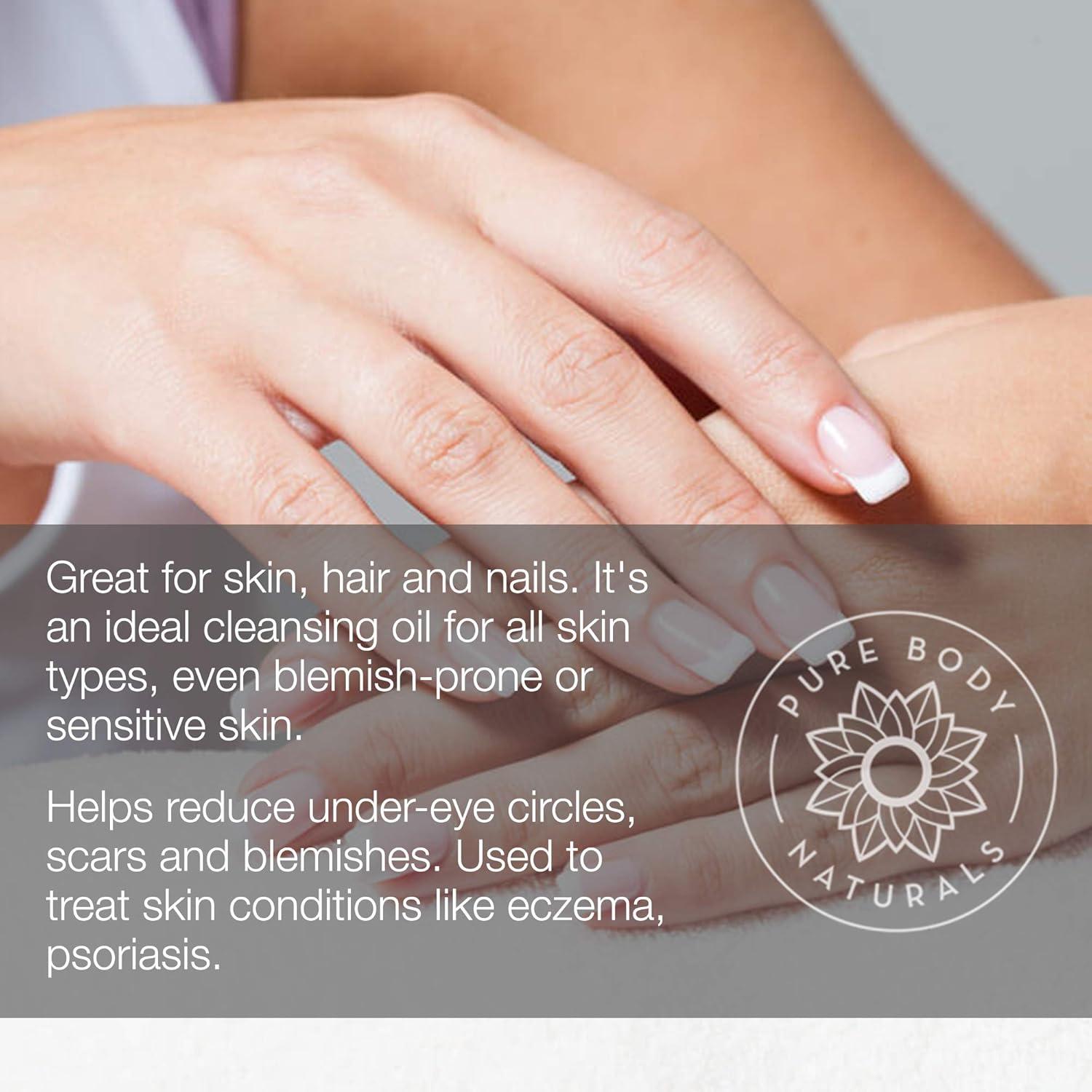 Aceite de Almendra Dulce Pure Body Naturals 473ml Prensado en Frío