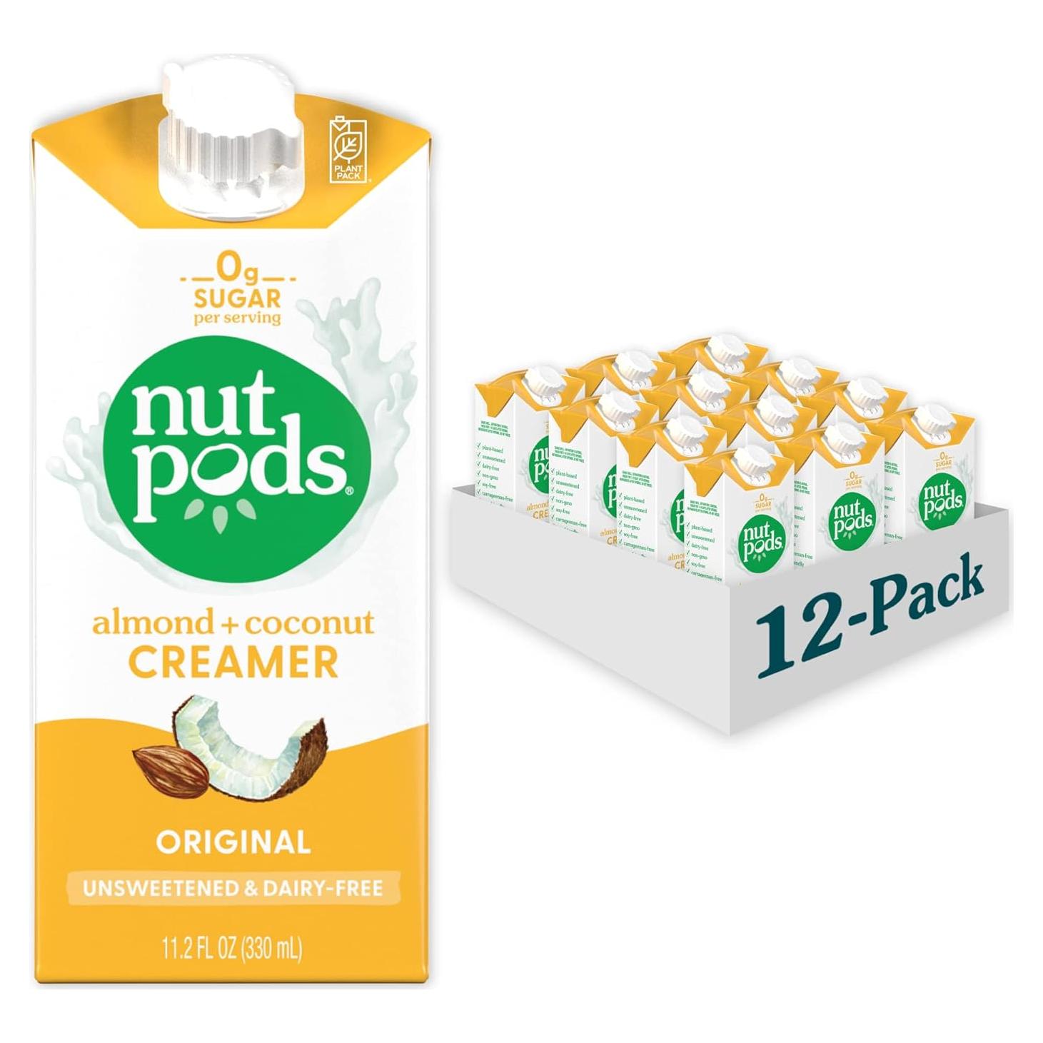 Crema Sin Lácteos Nutpods Original 11.2 oz - Sin Azúcar, Vegana