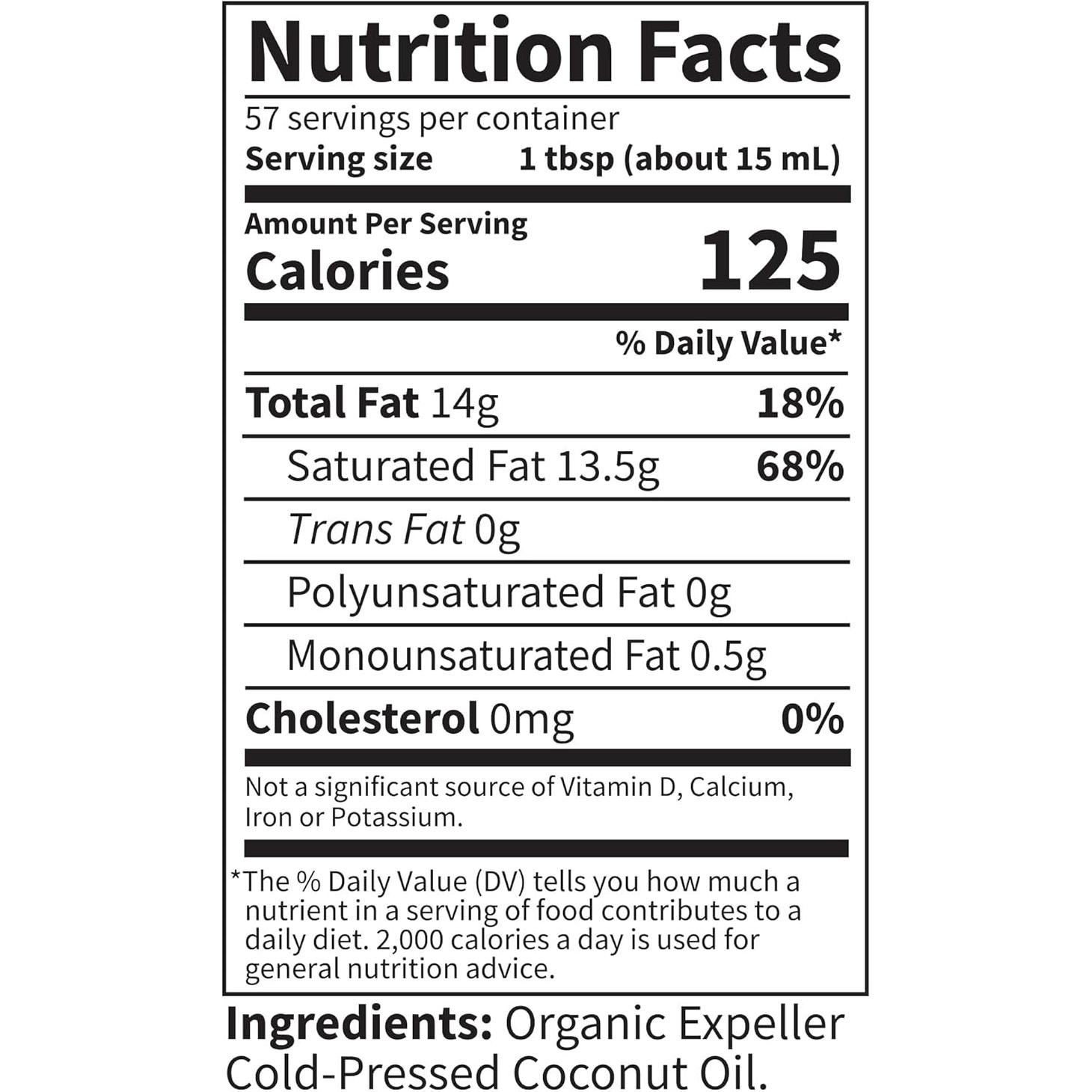 Aceite de Coco Orgánico Jardín de la Vida 861 ml Crudo Virgen