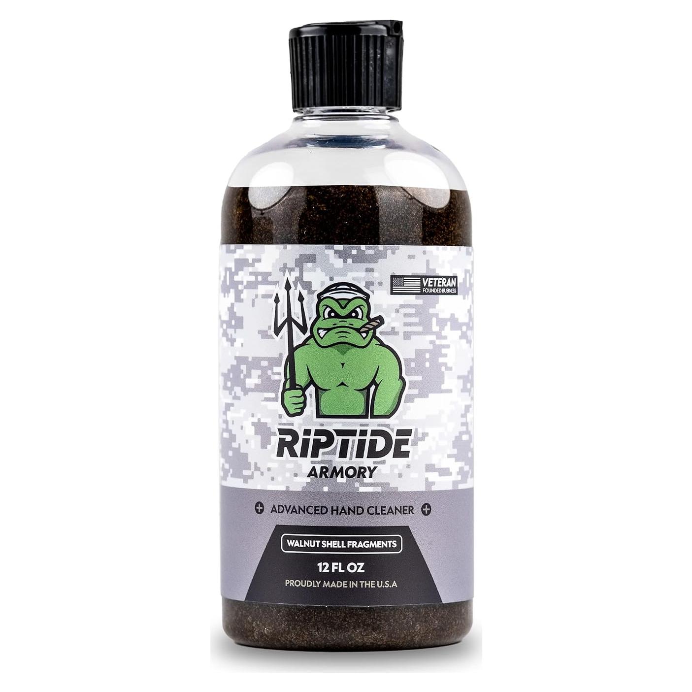 Limpiador de Manos Riptide Armory 355ml con Cáscara de Nuez