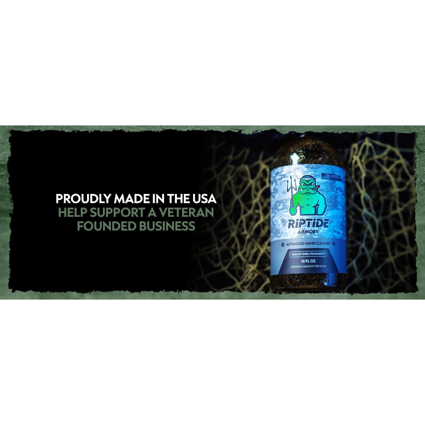 Limpiador de Manos Riptide Armory 355ml con Cáscara de Nuez