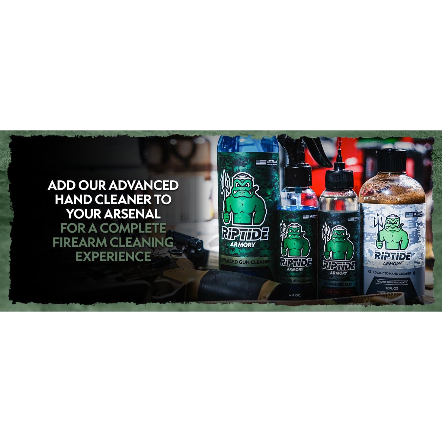 Limpiador de Manos Riptide Armory 355ml con Cáscara de Nuez