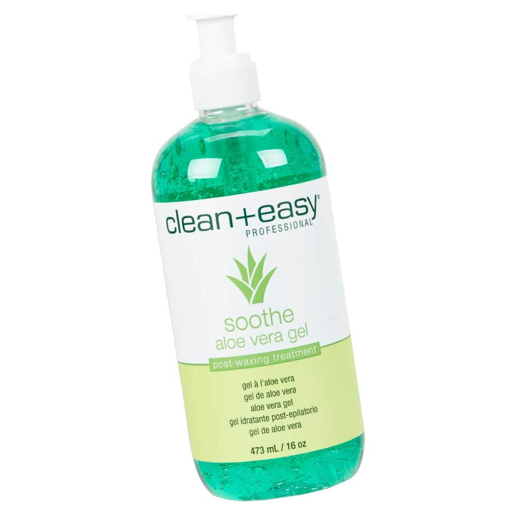 Gel de Aloe Vera Clean + Easy 453 g - Post Depilación No Graso