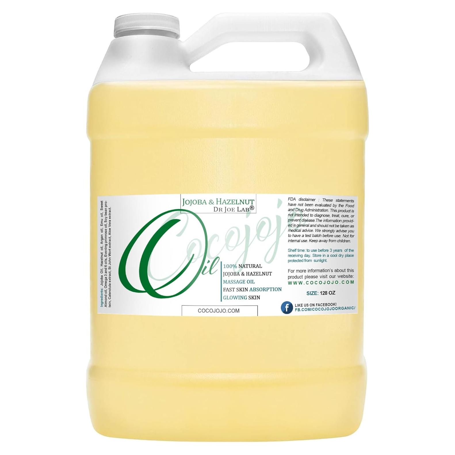 Aceite de Masaje Jojoba y Avellana Cocojojo 3.78 L