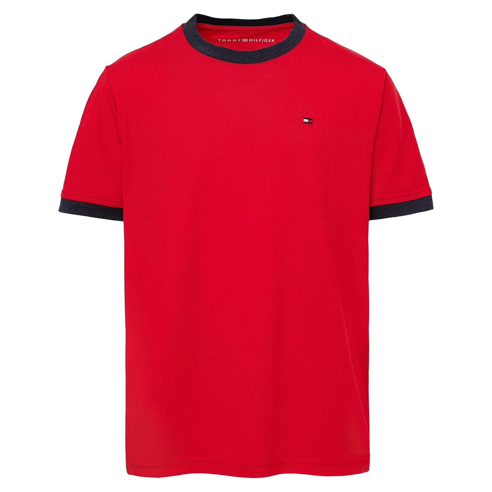 Camiseta Tommy Hilfiger Niños Ken Roja 4T Manga Corta