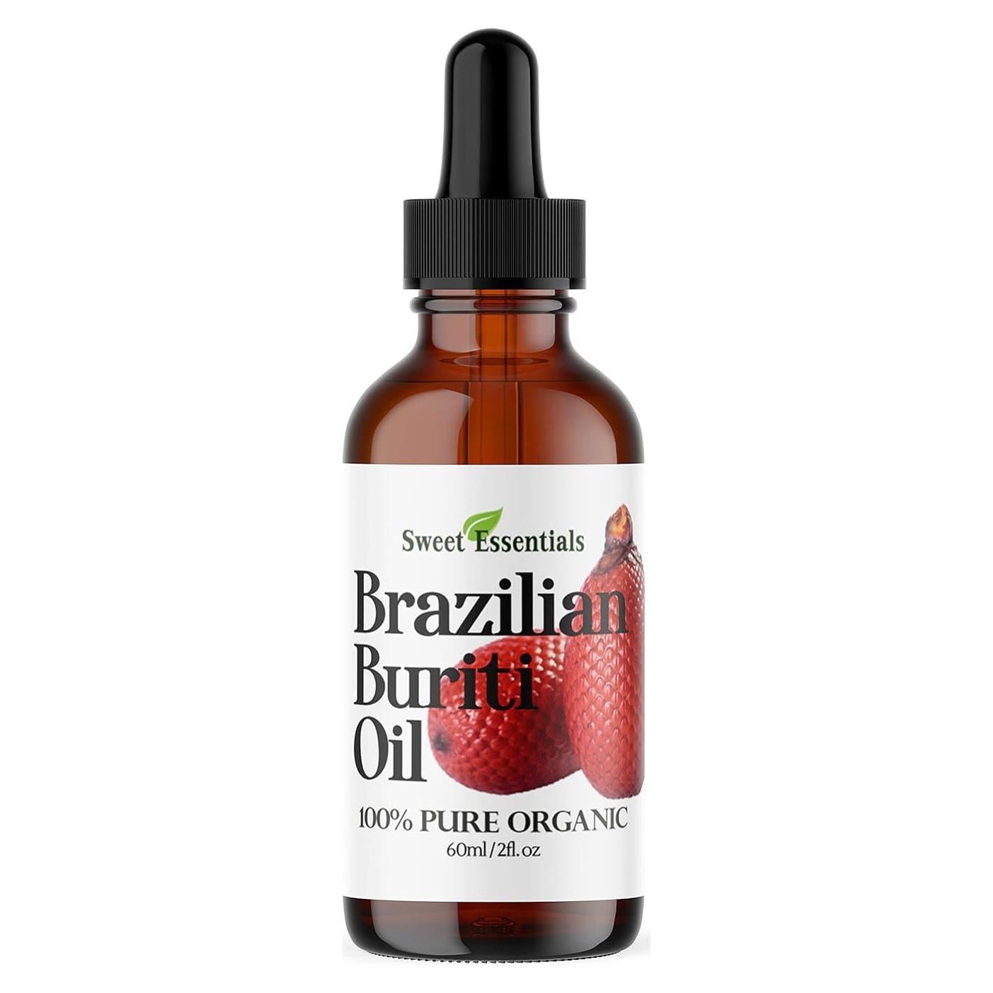 Aceite de Buriti 100% Puro Esenciales Dulces 60ml Vidrio
