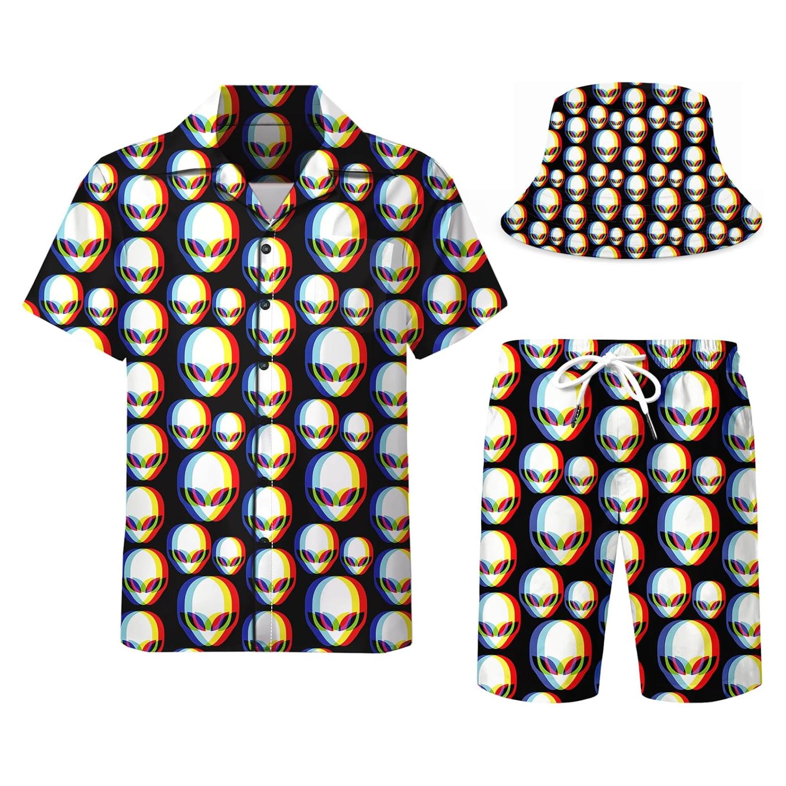 Conjunto de Chándal DOOPCCOR 3 Piezas Hombre Hawaiano