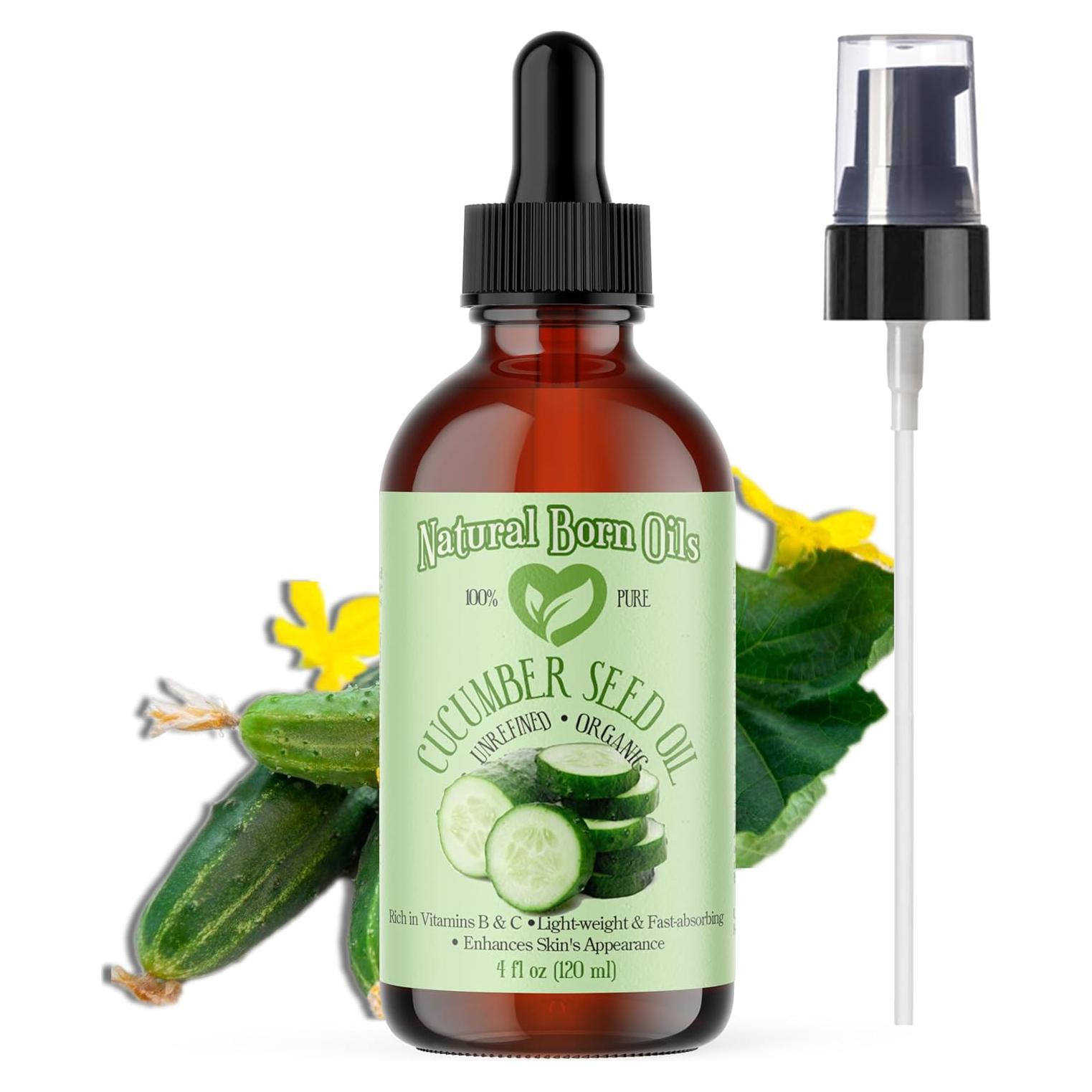 Aceite de Semilla de Pepino Natural Born 113ml Orgánico Prensado en Frío