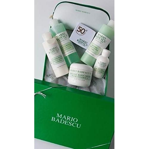 Set de Regalo Cuidado de la Piel Mario Badescu - Hidratante SPF 17, Gel Limpiador, Loción de Pepino, Crema de Manos y Más