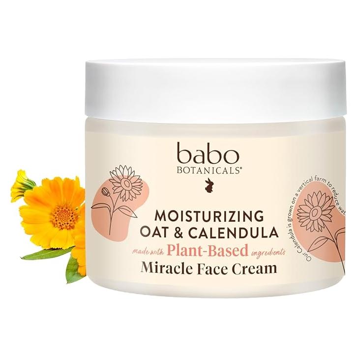 Crema Facial Vegana Babo Botanicals Avena y Caléndula 56.7g