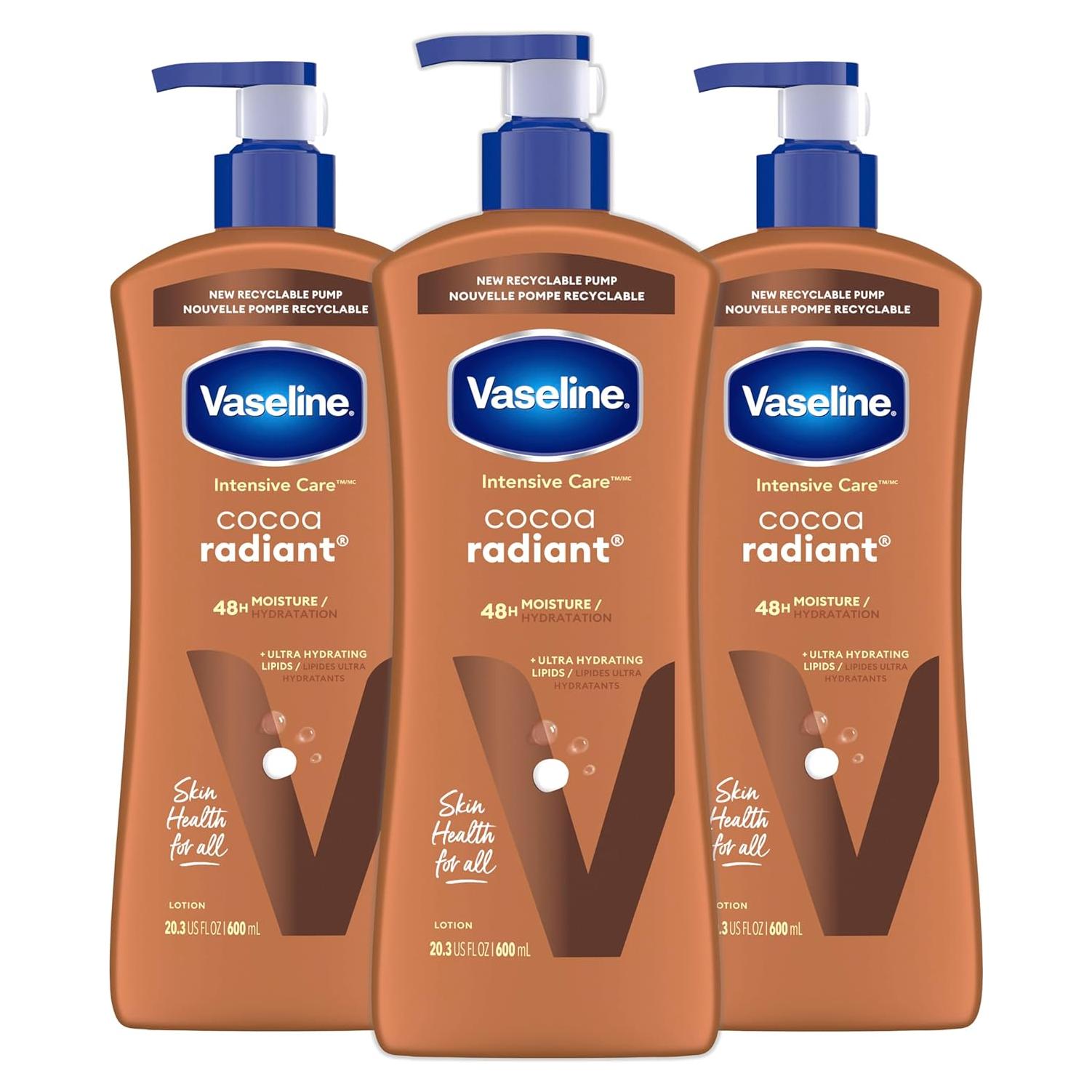 Loción Corporal Vaseline Cuidado Intensivo Cocoa Radiante 573.5 ml