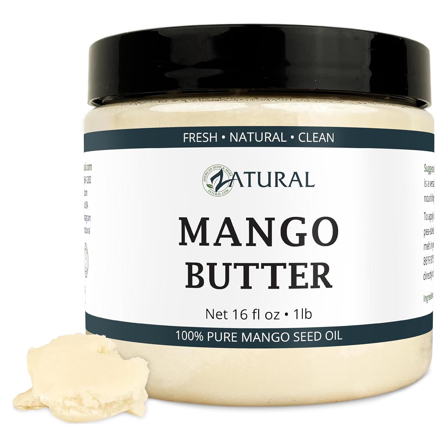 Mantequilla de Mango Zatural 100% Pura Prensada en Frío 480g