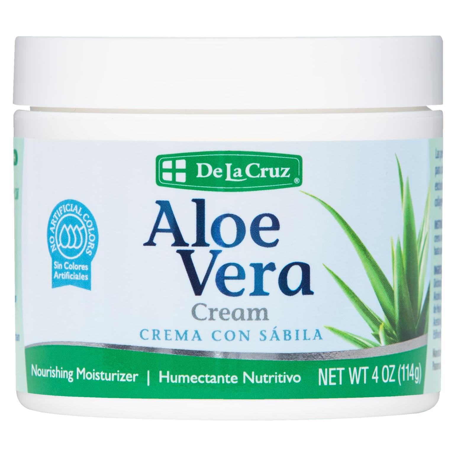 Crema Hidratante Facial Aloe Vera De La Cruz 163g - Colágeno