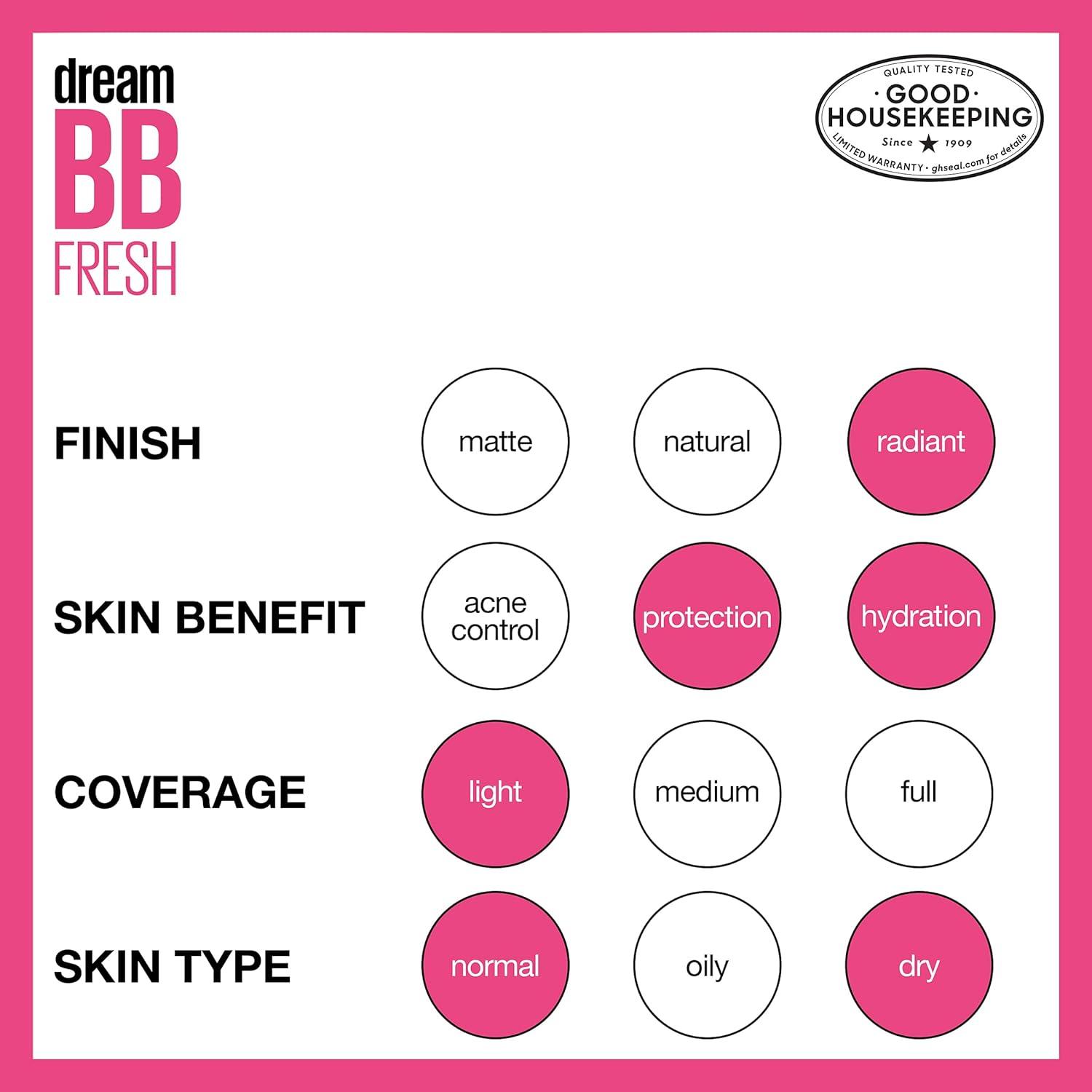 Crema BB Hidratante Maybelline Dream Fresh 29.57 ml SPF 30