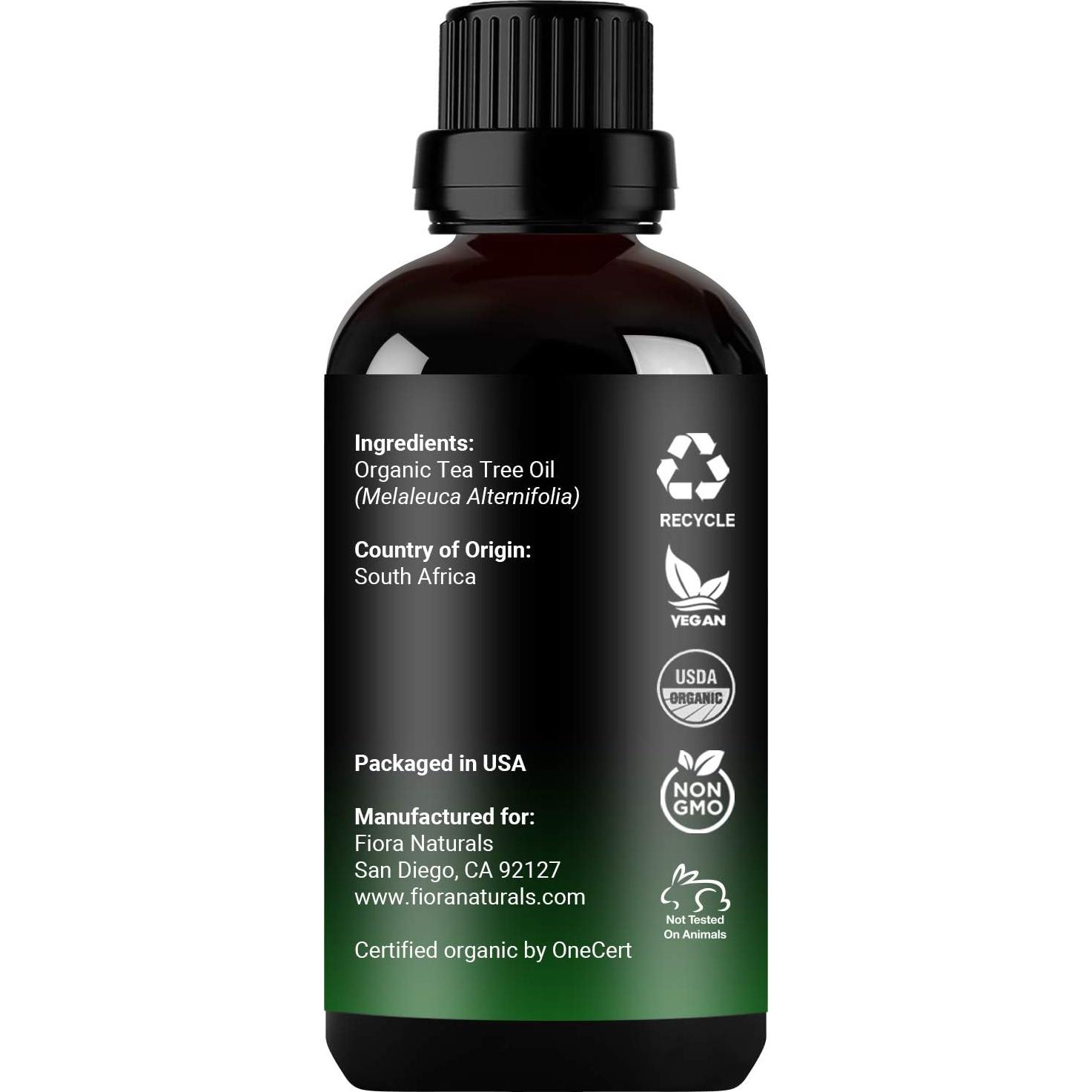 Aceite Esencial de Árbol de Té Orgánico Fiora Naturals 30 ml