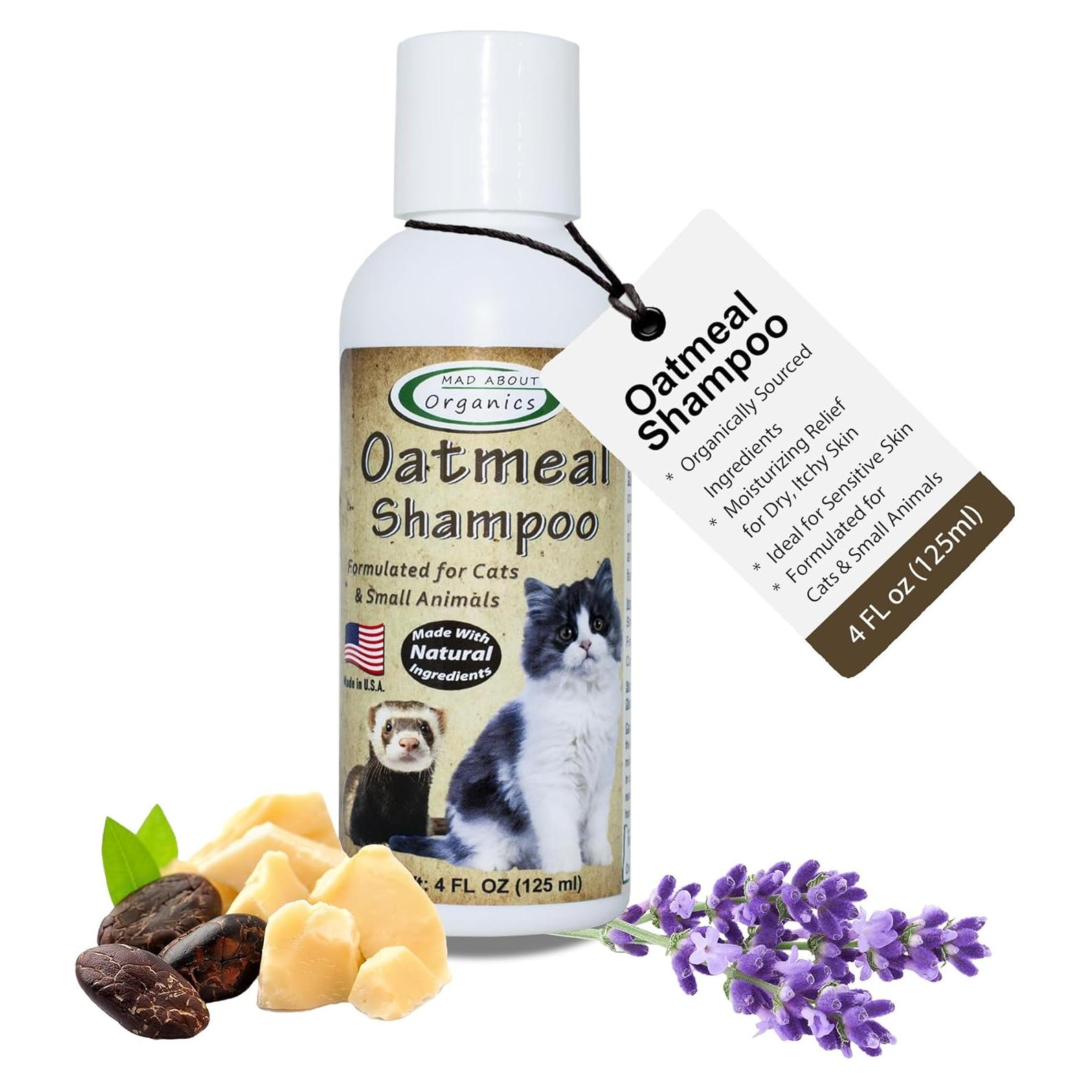 Champú de Avena para Gatos Mad About Organics 113 g - Suave y Natural