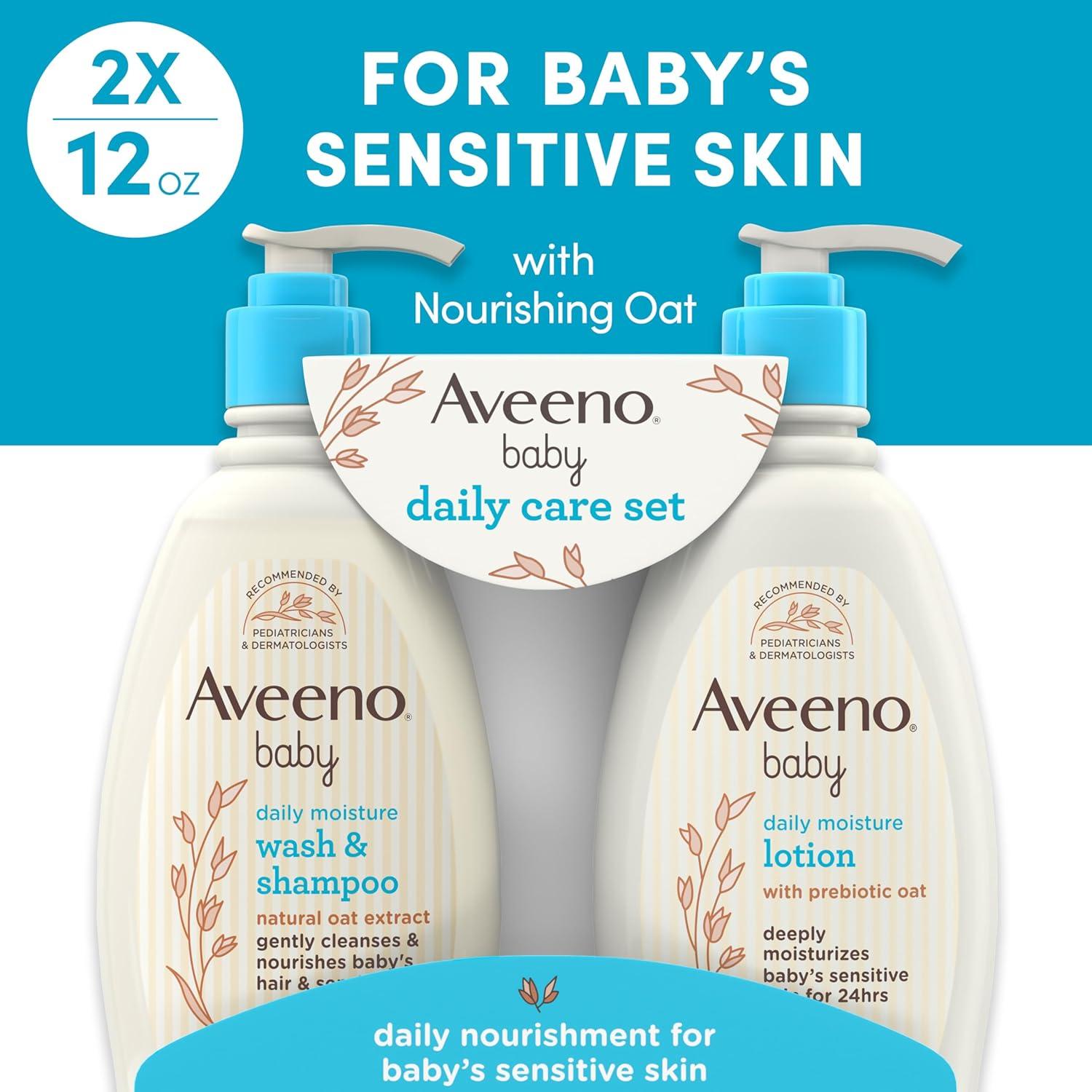 Set de Regalo Aveeno Baby: Jabón y Loción Hidratante 354ml