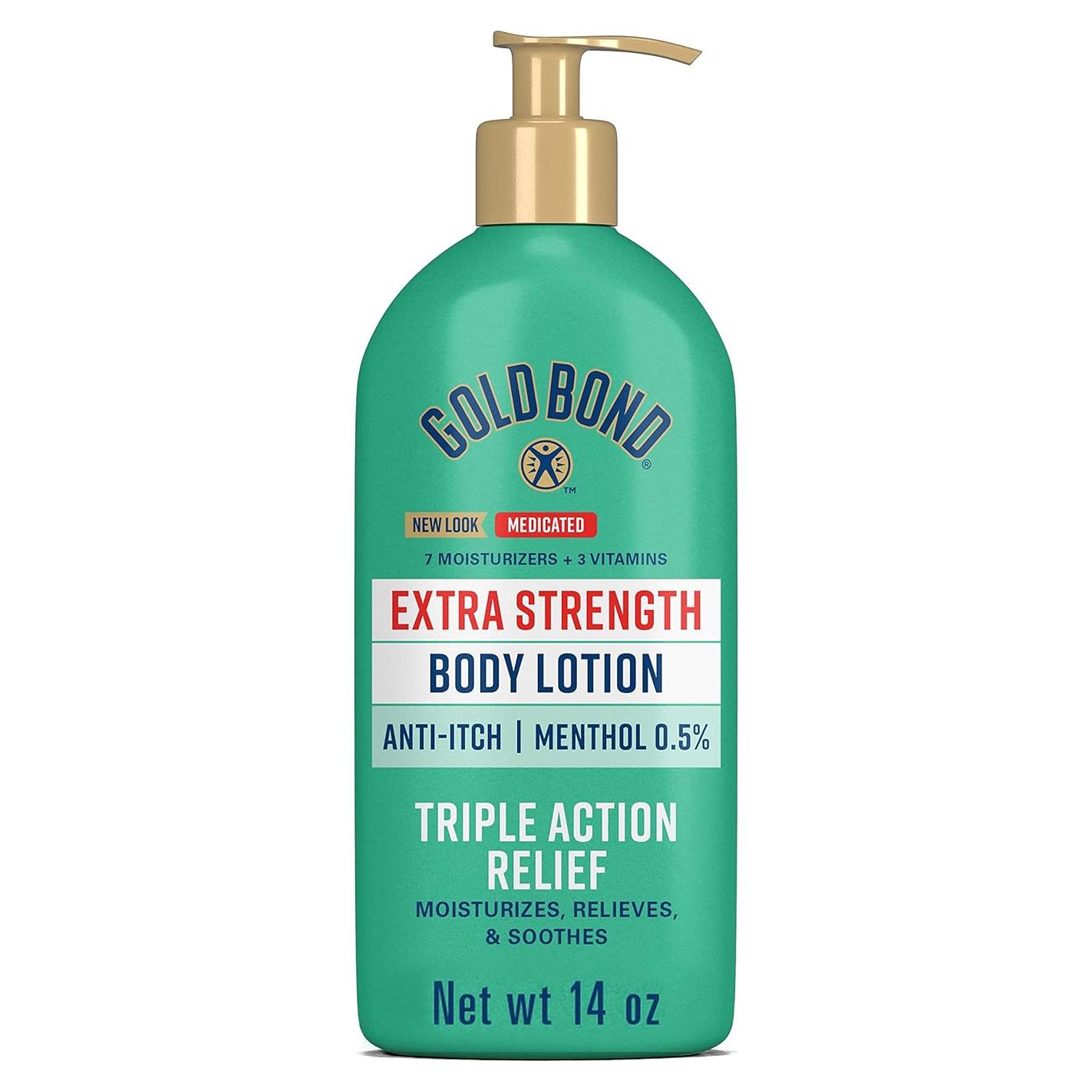 Loción Corporal Medicada Gold Bond Extra Fuerte 396 g - Hidrata y Alivia