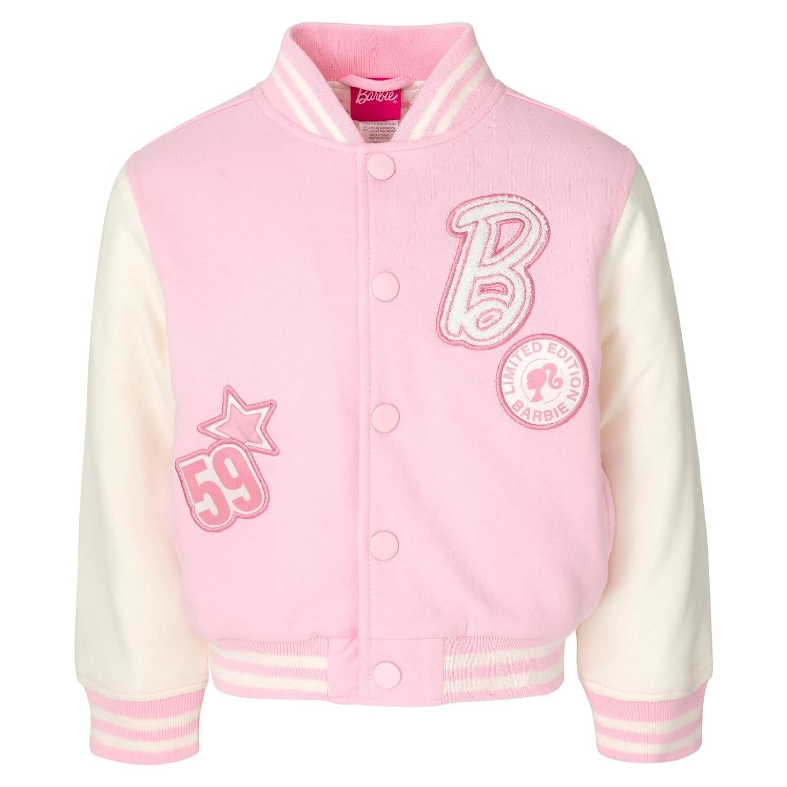 Chaqueta Bomber Barbie para Niñas Rosa 6 años
