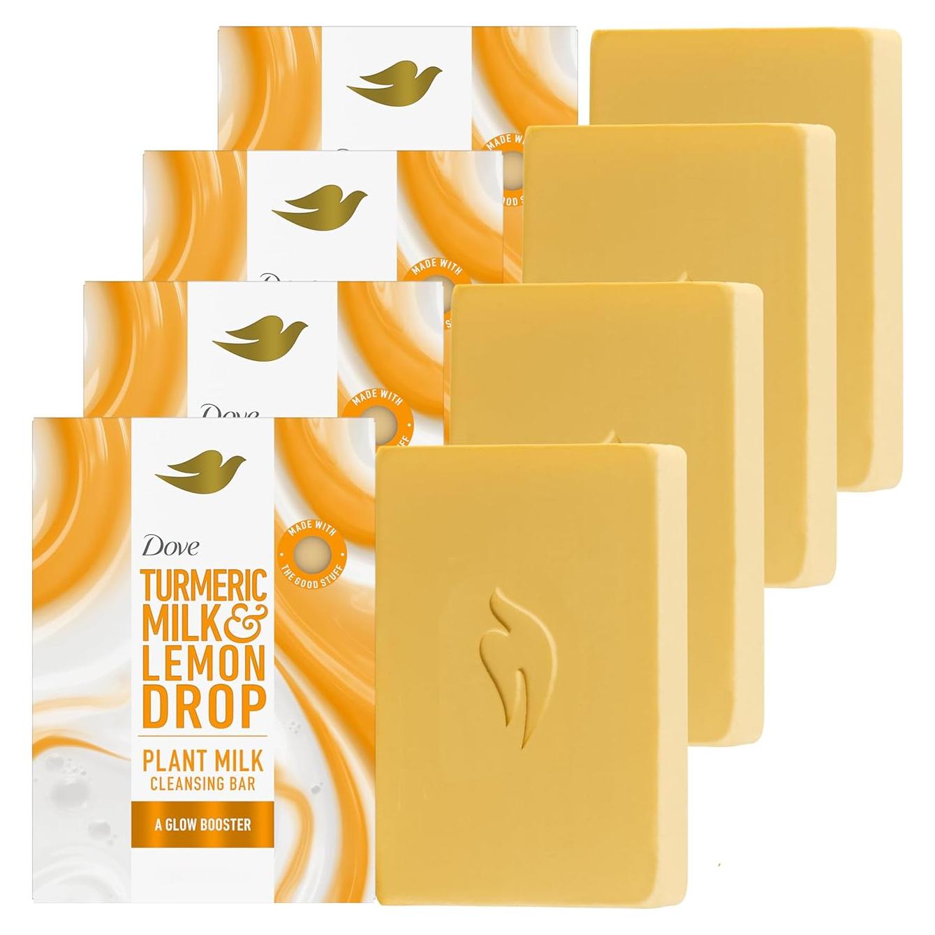 Jabón de Barra Dove Leche Vegetal Cúrcuma y Limón 141.75 g