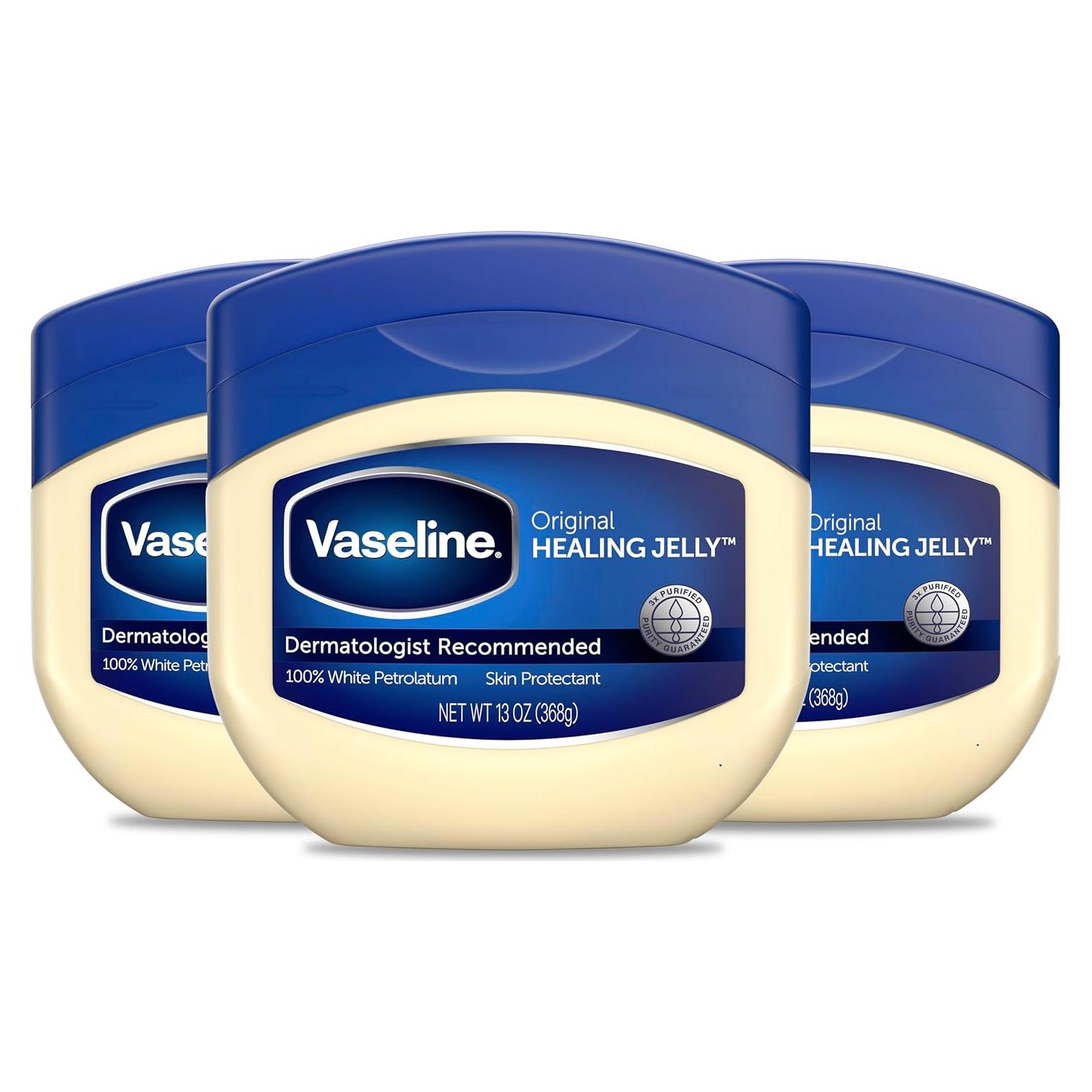 Vaselina Gelatina de Petróleo Original 368g - Paquete de 3