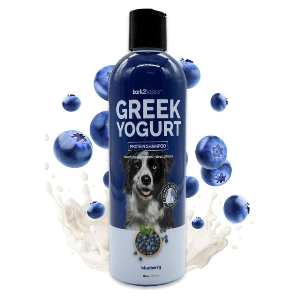 Champú para Mascotas Bark2Basics Yogur Griego Arándano 453g